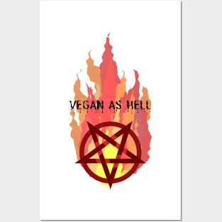 Vegan As Hell Posters and Art